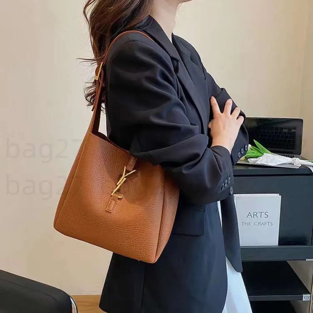 أكياس سعة حمل أفقية من Bea Hans سعة كبيرة من الجلد الأصلي حقيبة تسوق أنيقة من مصمم أزياء جديد