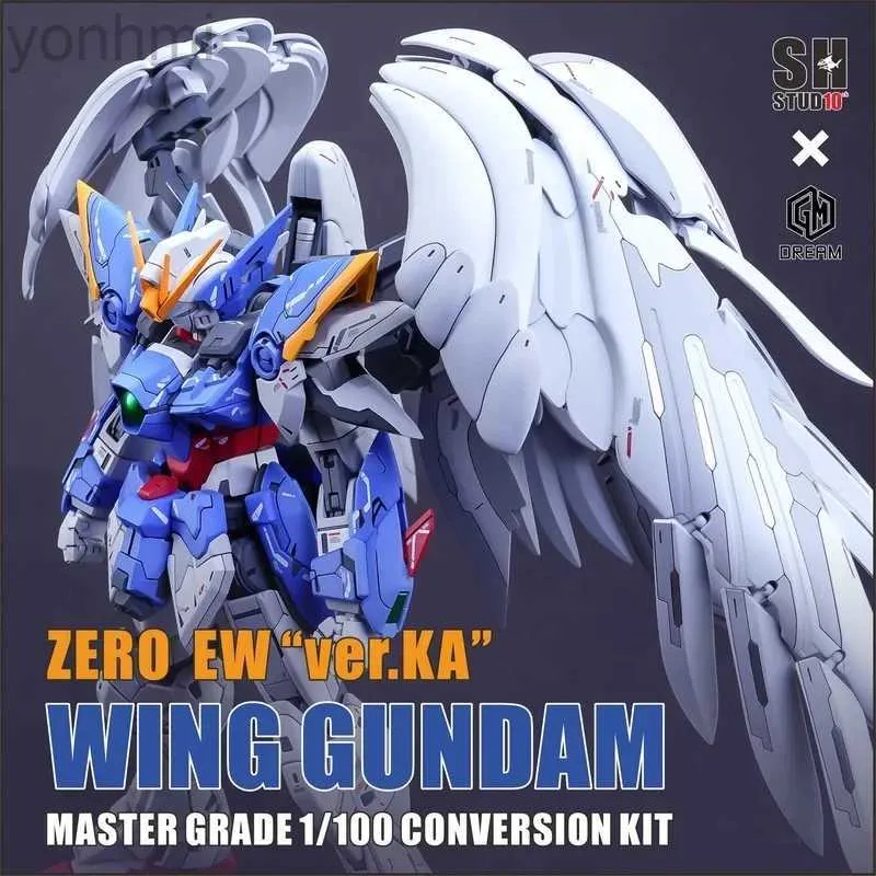 Action Toy Toy Actures SH Studio Mg 1/100 GK Wing Zero EW Ver.KA Master Grade 1/100 Action Kit Action Toy Toy LDD240314