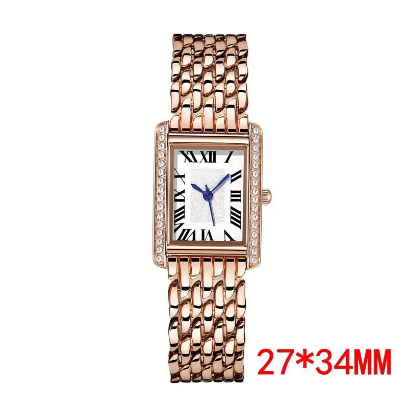 Montre homme square tank watch 904l stainless steel watchband diamonds luxury designer wristwatch quartz movement luminous mens watch trendy casual sb070 C4