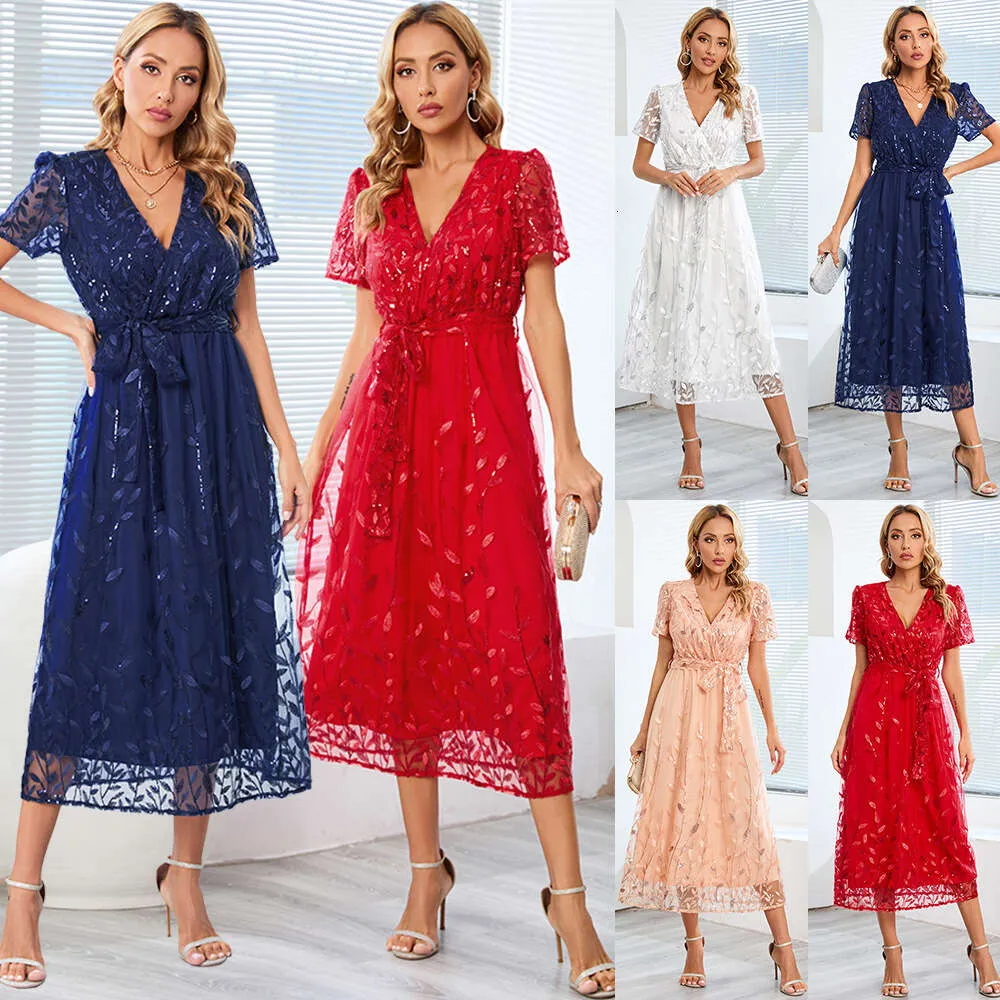 Womens Slim Fit V Neck Mid Length Dress Large Size... From Dongdumaoyi,  $20.81 In Bulk | DHgate.Com