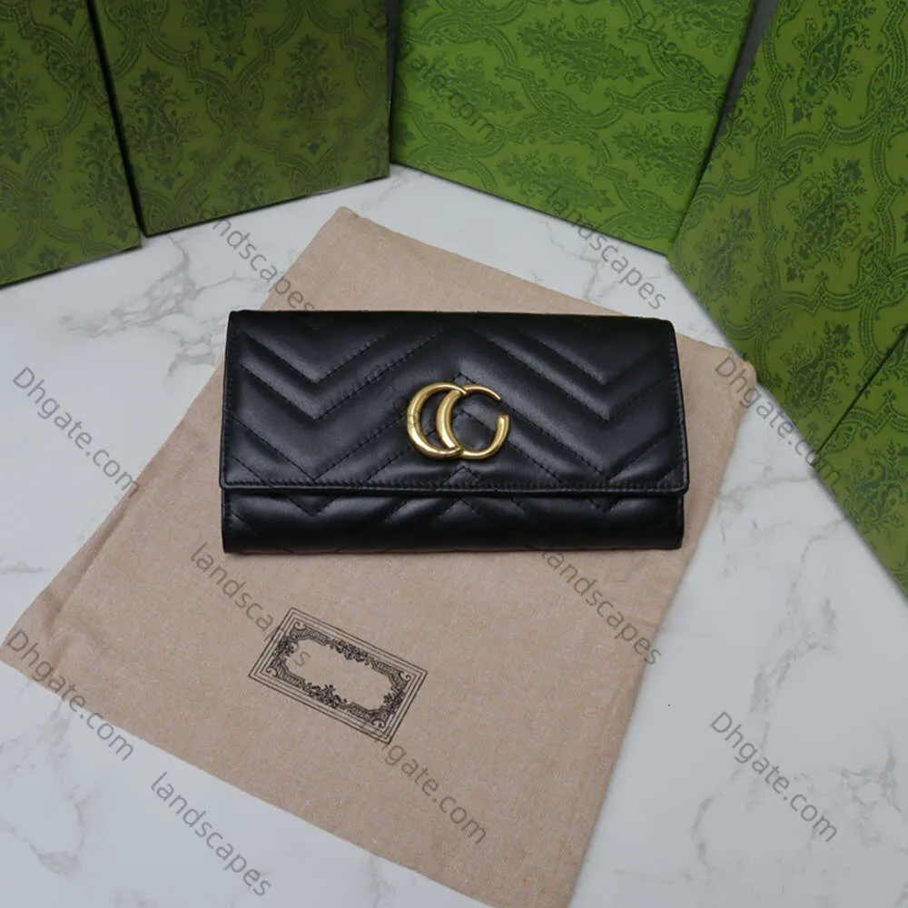 2024 Luxe Femmes Fil Style Classique Porte-Cartes En Cuir Femmes En Cuir Véritable PVC Business Porte-Cartes De Crédit Longue Couverture Portefeuille Bourse Hommes Coin Pochette Cadeau avec b