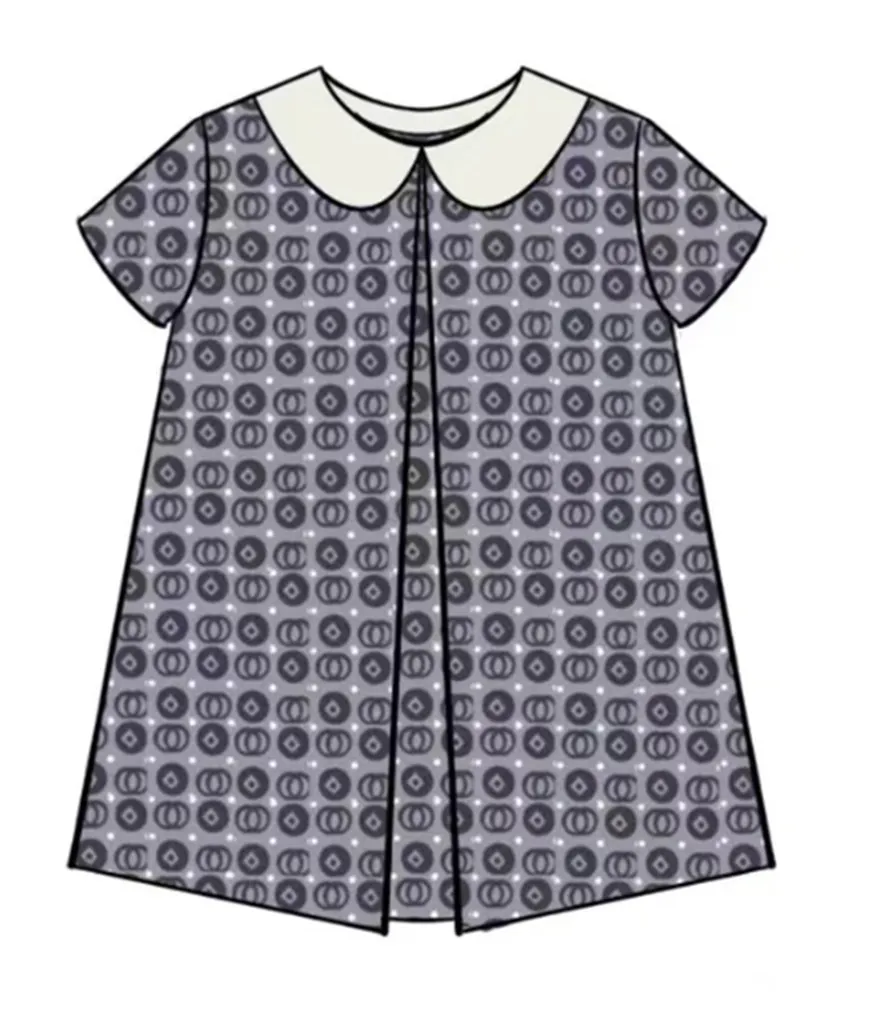 Livraison gratuite printemps et d'été Nouvelle enfant fille Western Style 90-160 Girls Mesh Robe de princesse à manches courtes