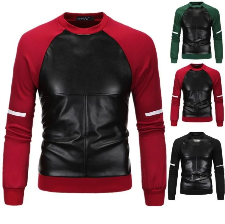 Felpa di nuova moda Designer Maglione Mens Pullover Fight Pelle Pullover Maglioni Croce Stampa Cappotto Uomo Rosso Verde Nero M3XL S6476776