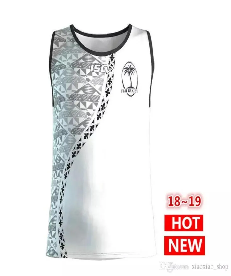 2018 Fidżi Rugby Jerseys Singlet Shirt 18 19 Jersey Fidżi kamizelki kamizelki S3XL9328117