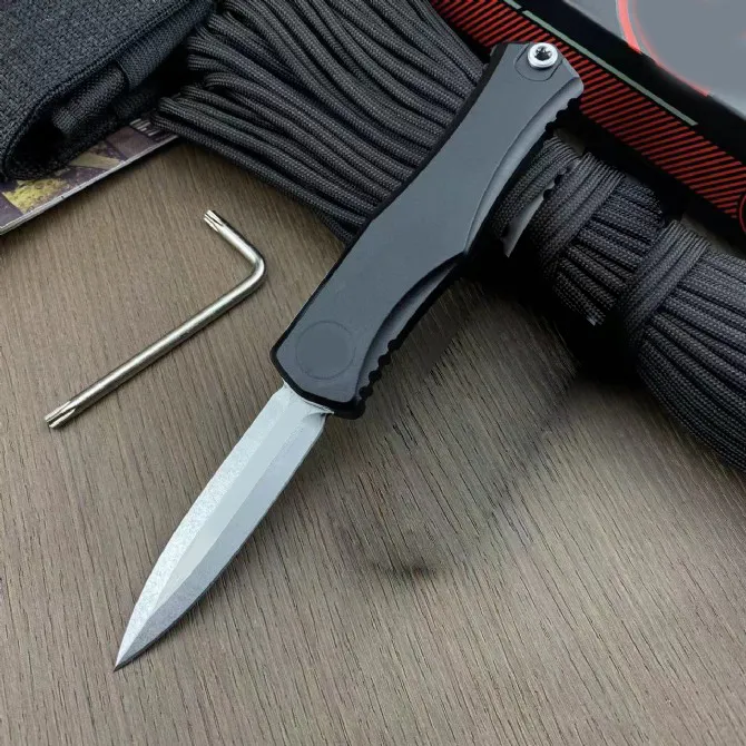 新しいMT Hiddensked Design II Generation Auto Knife D2 Bladeデュアルアクション戦術ポケット折りたたみナイフ釣りEDCサバイバルツール