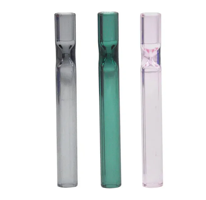 Wholesale Thick Pyrex OG Glass Pipe 4Inch One Hitter Pipes Steamroller Filters Smoking Accessories Hookah Holder For Tobacco Dry Herb Oil Burner Dab Rig