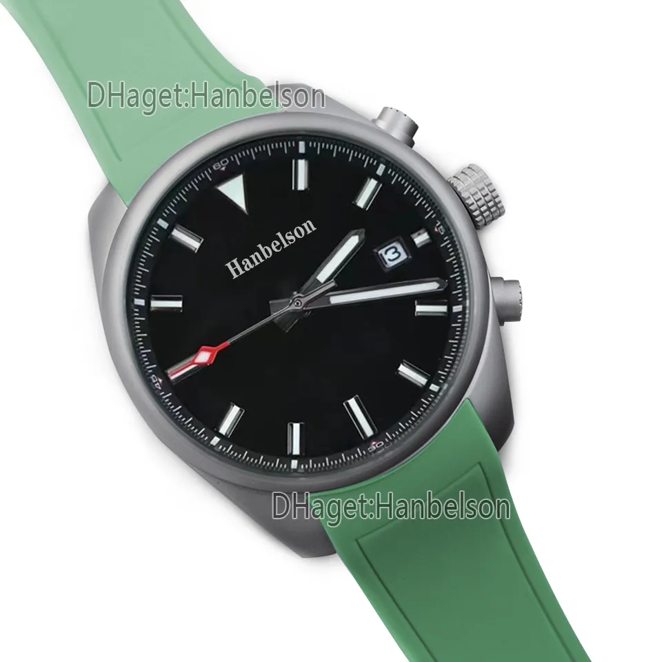 Herenhorloge met automatisch uurwerk Zwarte wijzerplaat Nylon horlogeband Naaldsluiting Polshorloge Mechanisch 45 mm draaibaar uurwerk