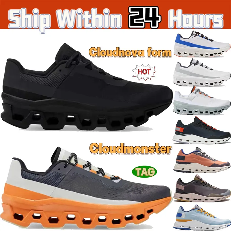 Hardloopschoenen Cloudmonster Cloud Cloudnova vorm lage designer sneakers triple black flame Eclipse Turmeric Terracotta Forest heren sneaker dames sporttrainers