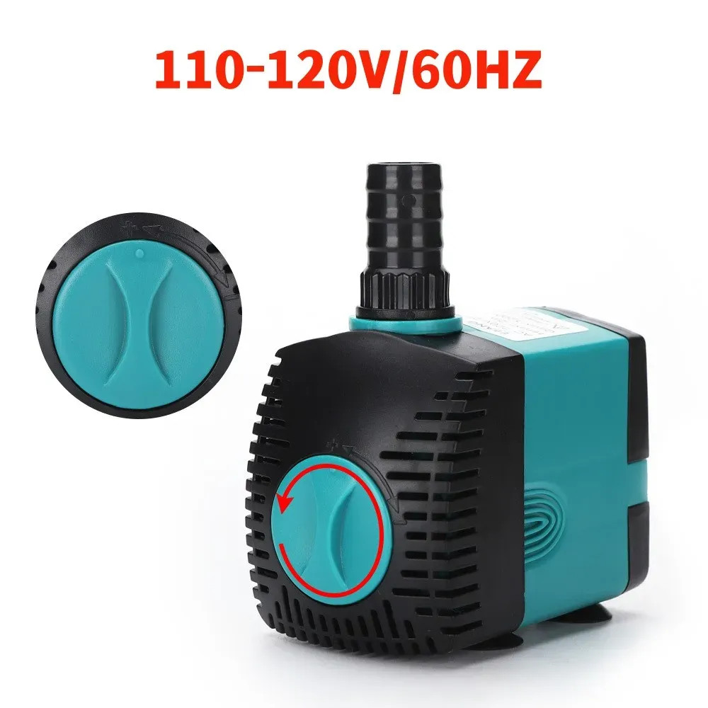 Pompen US Plug 110V120V Aquarium Dompelpomp Fontein Filter Visvijver UltraQuiet Waterpomp Side Pomp Fontein