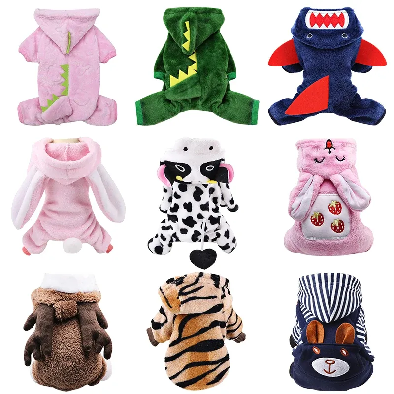 Jackets Funny Dog Clothes Simulation Rabbit Cow Suit Clothes For Dogs Cat Costume Clothing Halloween Dressing Up Chihuahua Party Suits