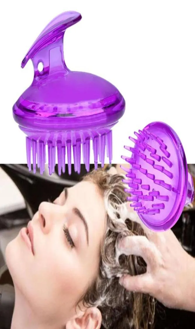 Silikon Kopfmassagegerät Shampoo Kopfhaut Massagebürste Haarwaschkamm Körper Duschbürste Bad Spa Abnehmen4755574