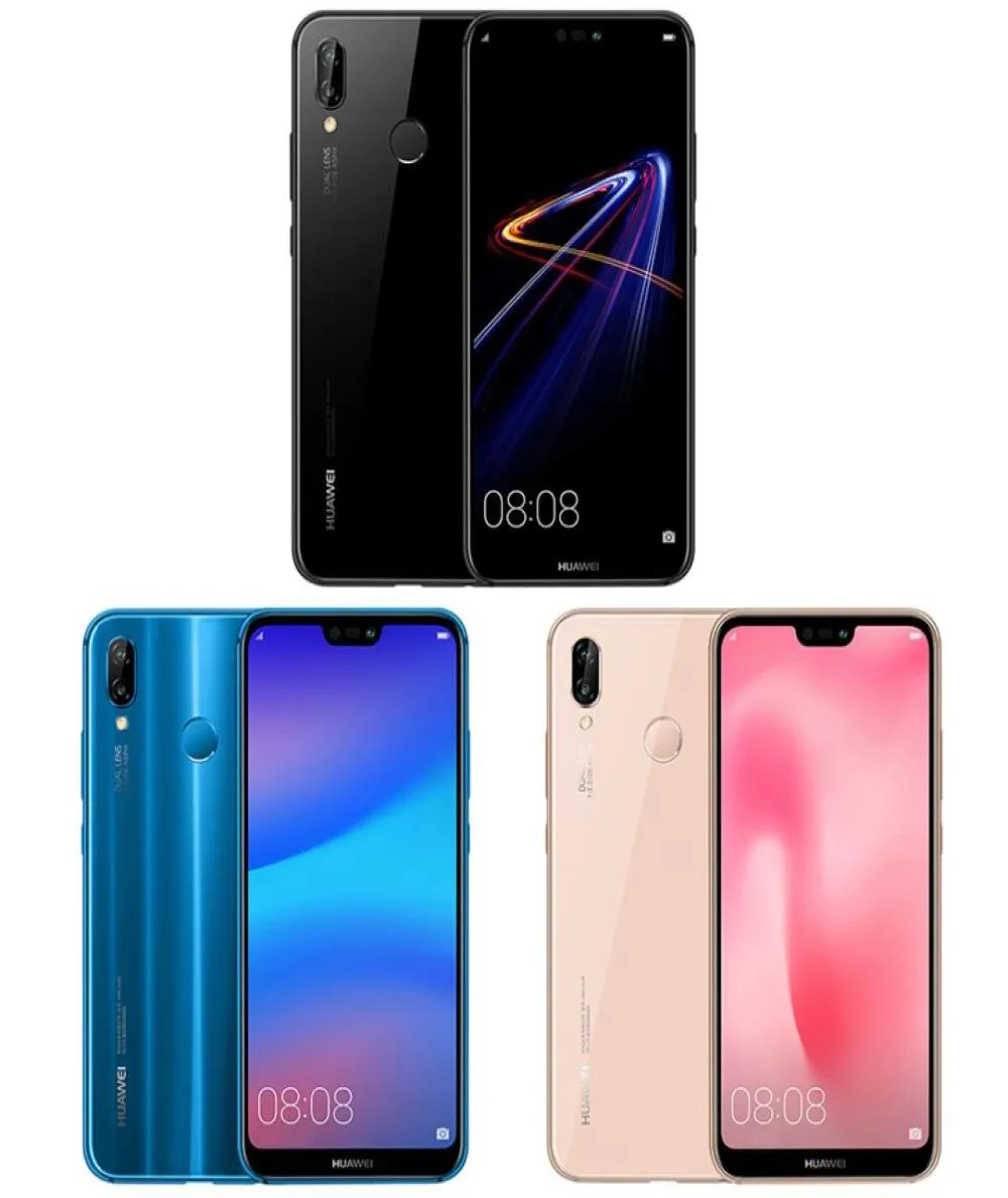 Téléphone portable d'origine Huawei Nova 3e 4G LTE 4 Go de RAM 64 Go 128 Go ROM Kirin 659 Octa Core Android 58quot Plein écran 240MP HDR Fi8081660