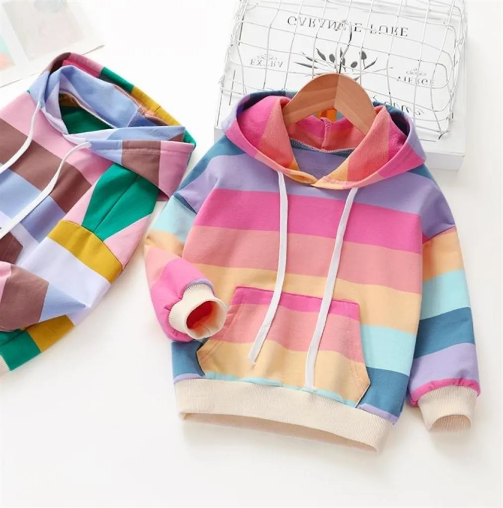 Girl Hoodies Baby Girl Clothes Spring Autumn Children Hoodie for Girls Sweatshirt Kids Long Sleeve Tops T Shirts striped 2009233138160880