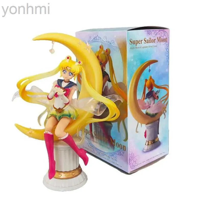 Figurines d'action Sailor Moon Anime Chiffres Super Mignon Grande Taille Déesse Lune Sailor Moon Figurines Décoratives Modèle Décoratif Fille Cadeaux ldd240314