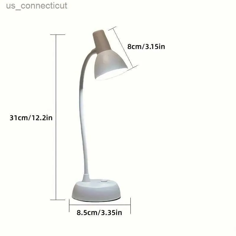 Bordslampor Ny LED -ögonvård Inlärning Folding Klipp USB Laddning Badrum Bordslamp Dormitory Bedside Reading Table Lamp