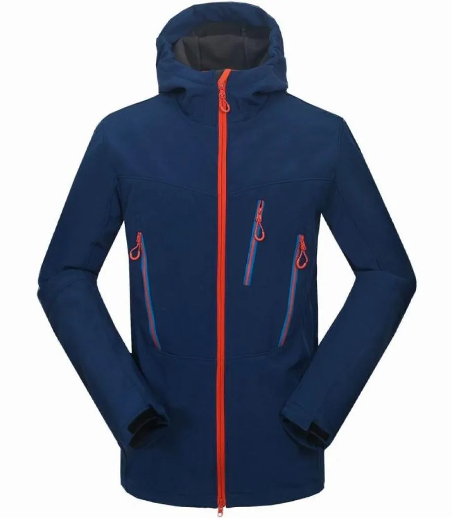 Nya män Helly Jacka Winter Hooded SoftShell för vindtät och vattentät mjuk kappskaljacka Hansen Jackor Rockar 16492874052