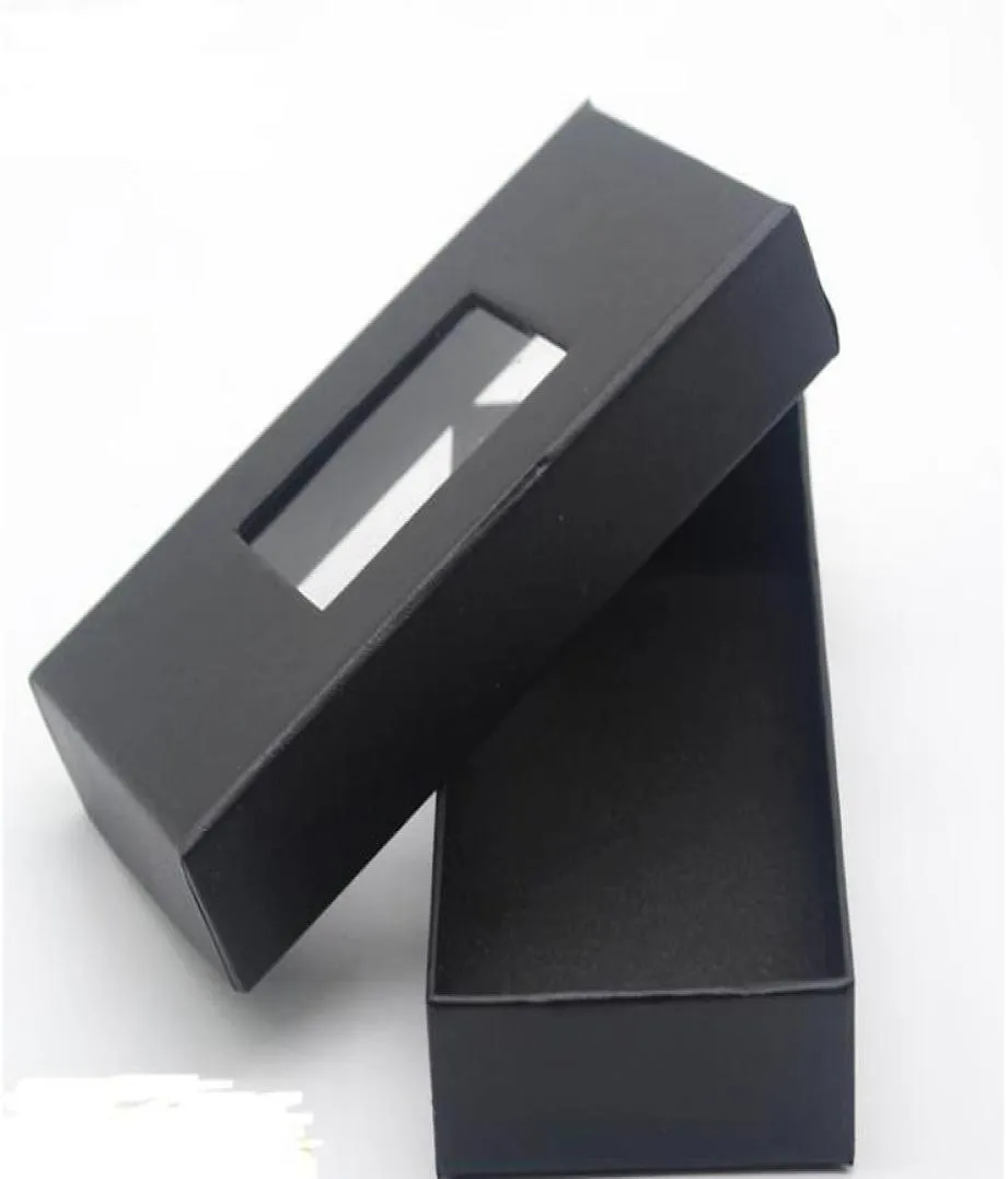 Classic Black Tie Box Bow Tie Necktie Gift Boxes Men039s Tie Packaging Display Storage Cases 4 Styles Window Top SN2075905561