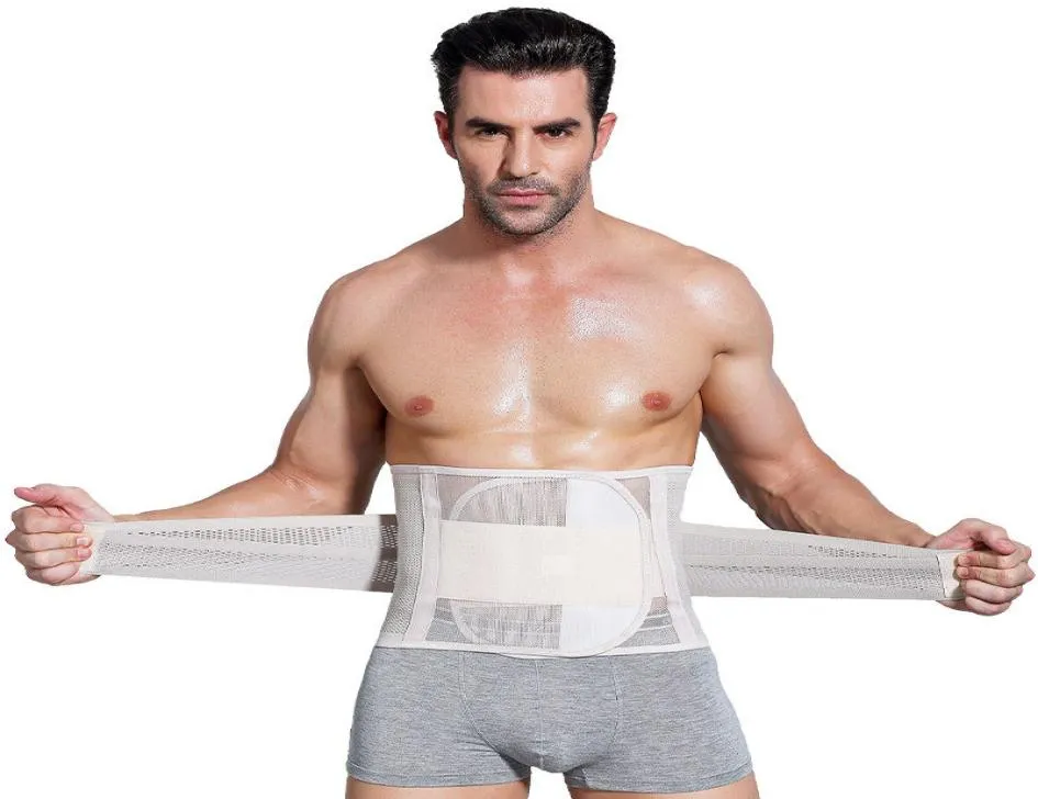 Nouveau mâle Abdomen Fitness taille ceinture hommes ceinture ventre corps sculptant Shaper Corset Cummerbunds garder ventre minceur ceintures R00286672250