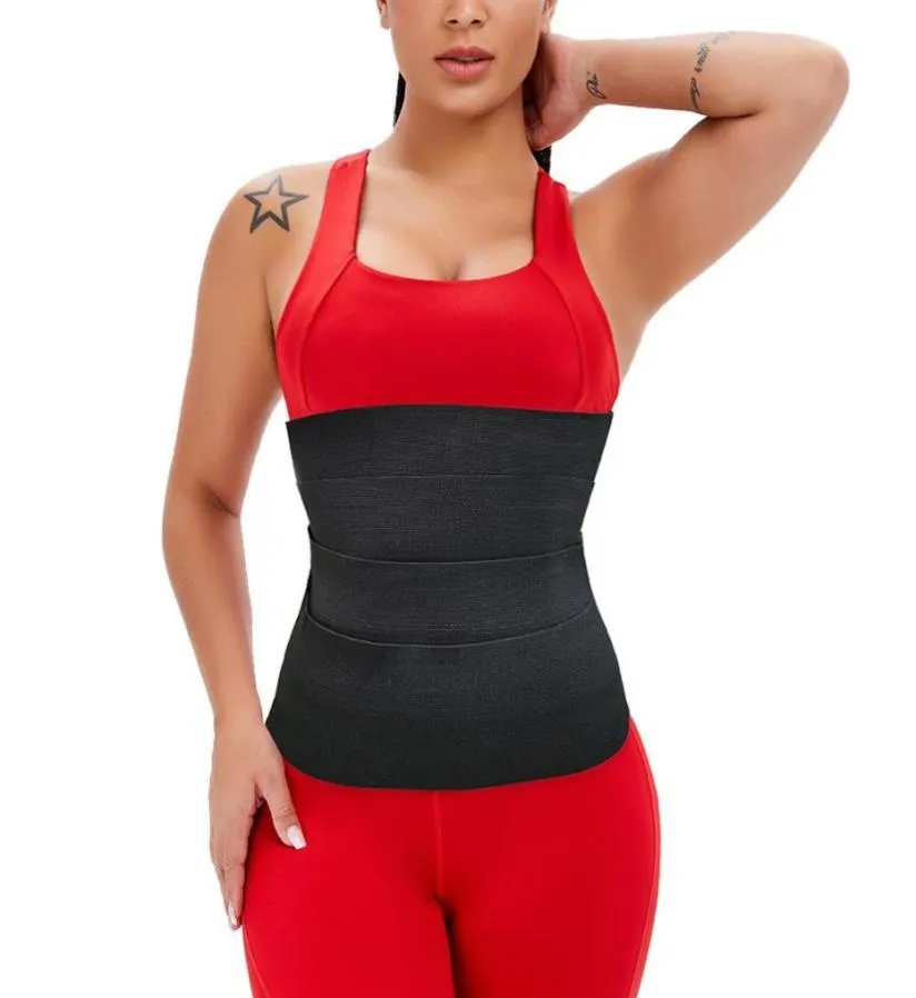 Waist Trimmer Belt Tummy Strap Resistance Bands Slimming Body Shapers For Women Beauty Sanua Sweat Corset Cincher Fitness Workout 3537352
