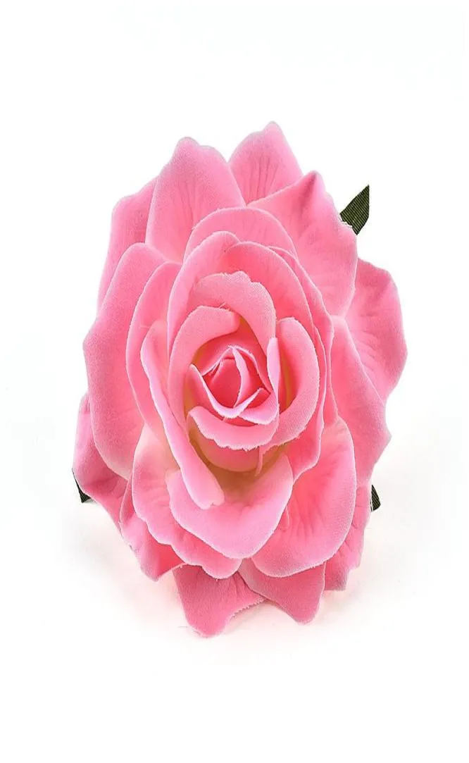 1PCS 9 cm sztuczne jedwabne kwiaty głowy do dekoracji ślubnej Białe róża DIY Wrenion pudełko podarunkowe Scrapbooking rzemiosło fałszywe jllarr7420860