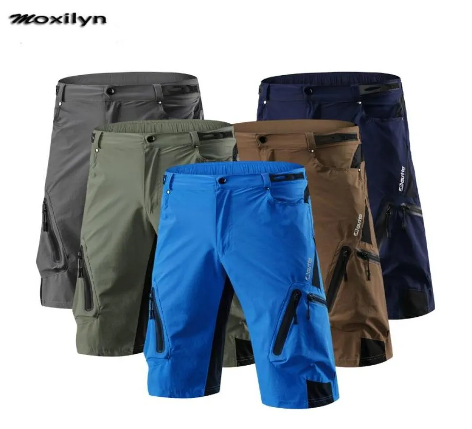 Cycling Shorts Men039S MTB Mountain Bike Ropa Breattable Löst passform för utomhussport som kör cykel ridning korta byxor Men5459331