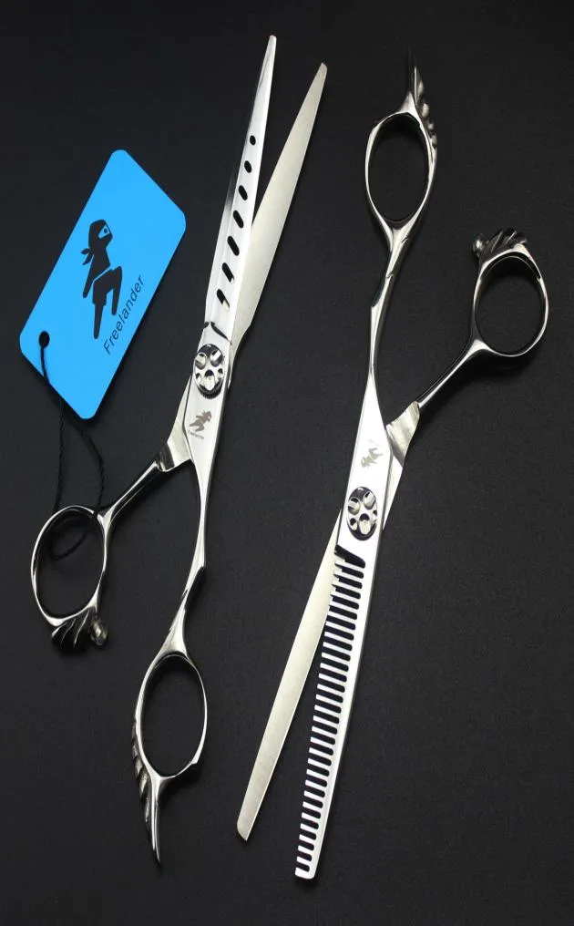 Barber Scissors 6quot 175cm 440C Professional Hair Scissors Salon Hairdressing Shears Hair Cutting Scissors Thinning Shears Sal6552052