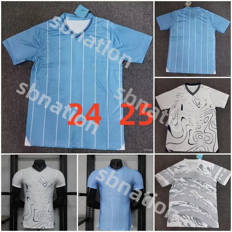 HAALAND 2024 Herren-Fußballtrikot, Kinder-Set, MANS CITIES MAHREZ DE BRUYNE FODEN 2025, neues Fußballtrikot, Kinder-Set, Uniform-Set, thailändische Qualität