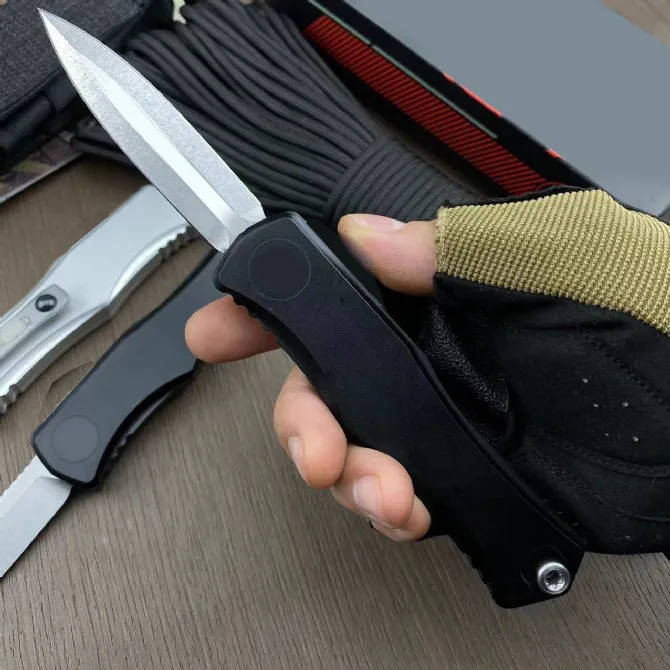 Yeni MT Gizli Vidalı Tasarım II Nesil Otomatik Bıçak D2 Blade Çift Eylem Taktik Cep Katlanır Bıçak Avlanması Balıkçılık EDC Survival Aracı