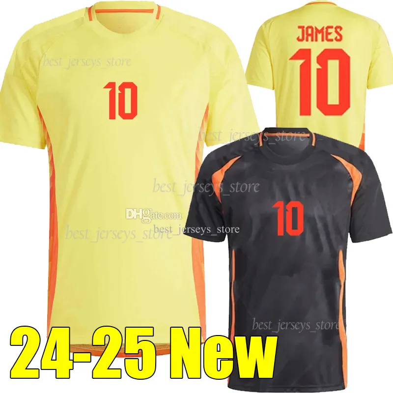 24/25 ColOMbiA JAMES Soccer Jerseys 2025 CoLUmBIa National Team Football Shirt Home Away Set Camisetas 2024 Copa America D.VALOYES ARANGO C. CHUCHO CUADRADO HERNANDEZ