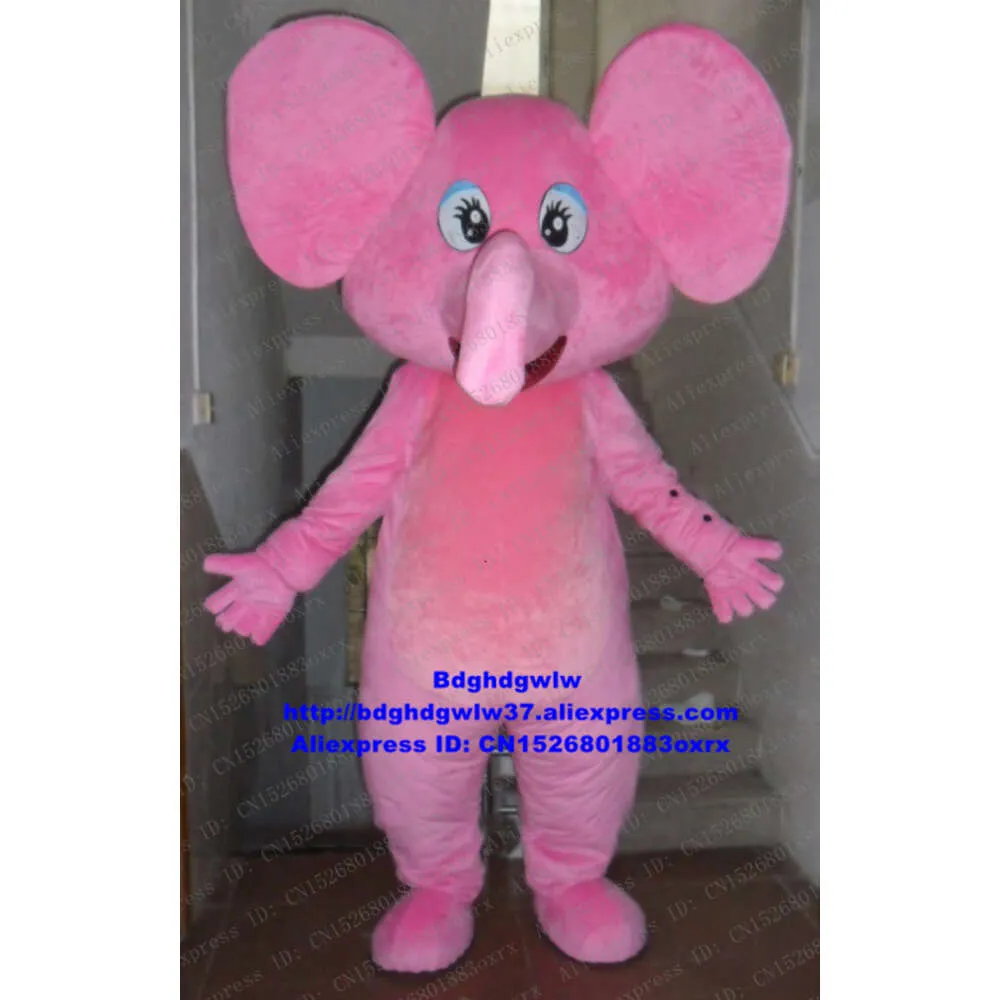 Trajes da mascote elefante rosa elephish mascote traje adulto personagem dos desenhos animados roupa imagem corporativa filme propaganda e publicidade zx2146