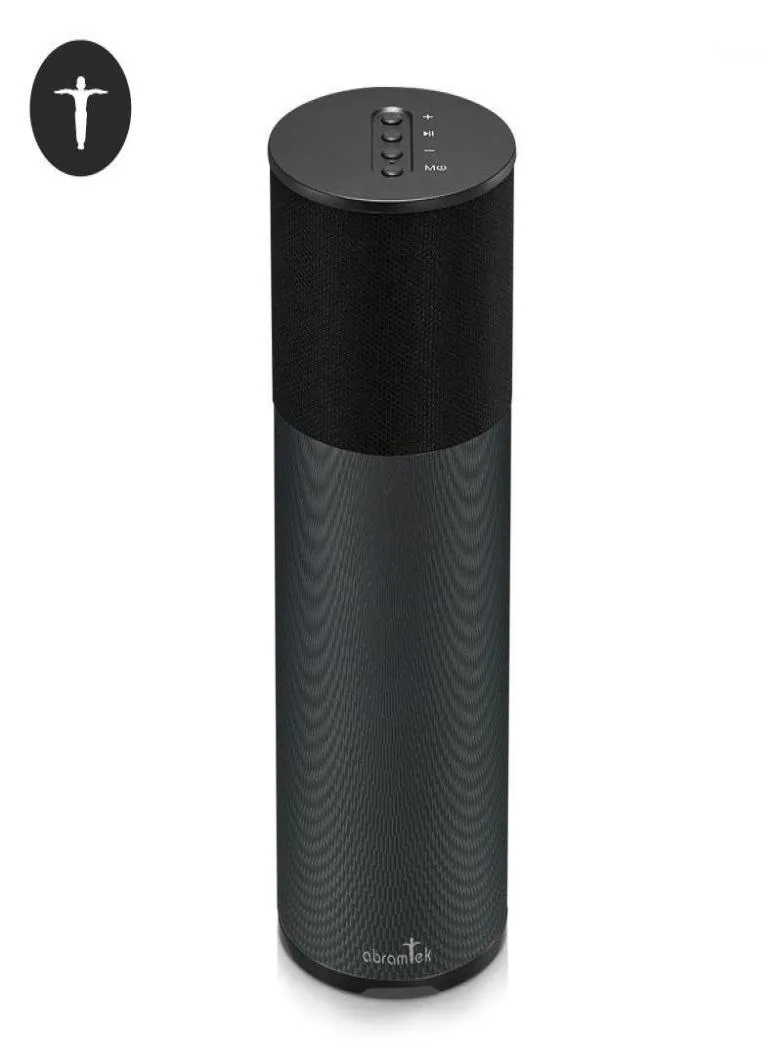 Mini alto-falantes ABRAMTEK E100 Alto-falante sem fio Bluetooth portátil com emparelhamento SoundTWS 360 ° e design durável para HomeOfficeOut5682350