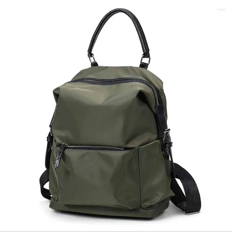 Mochilas escolares 2024, mochilas de viaje de gran capacidad para mujer, mochila multifunción de tela Oxford resistente al agua, negro, verde, ZJB34