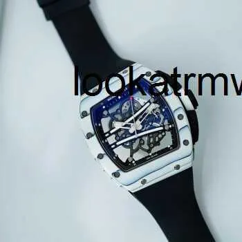 Men Watch RM Wristwatches Made Automatic Mechanical Mens Rm 61-01 Automatic Mechanical Rear Change White Luxury Mens Watch