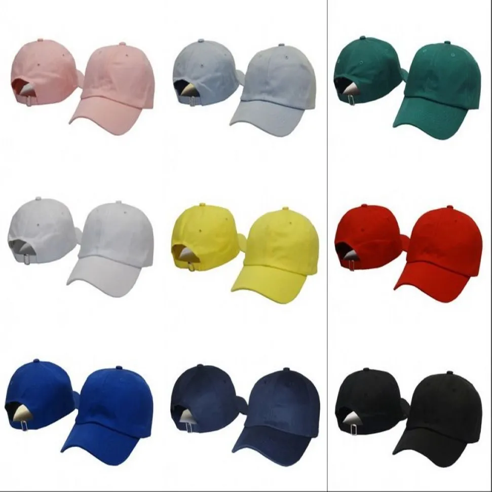 Nieuwe effen verstelbare snapbacks hoeden blanco riem terug caps mode katoenen golfpetten voor mannen en vrouwen281x
