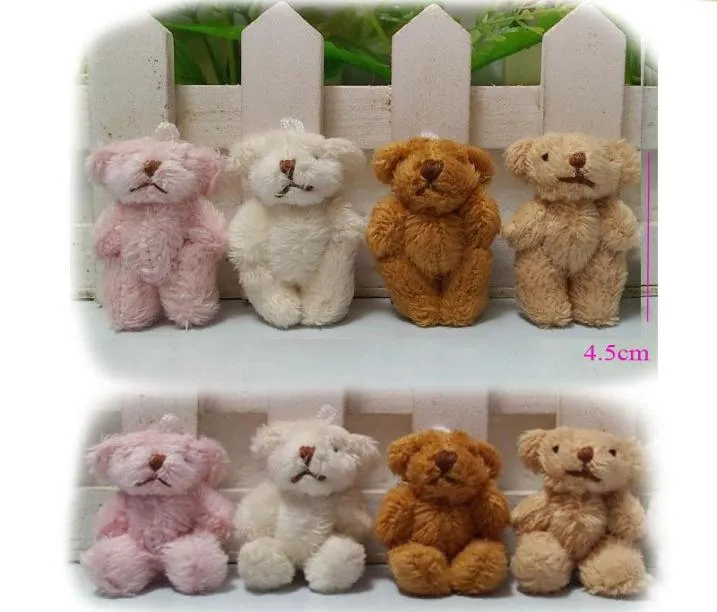 hxltoystore 45 cm Plüsch Kawaii Mini Teddybär Kleine Anhänger Joint Bare Stofftiere Schlüsselanhänger1593523