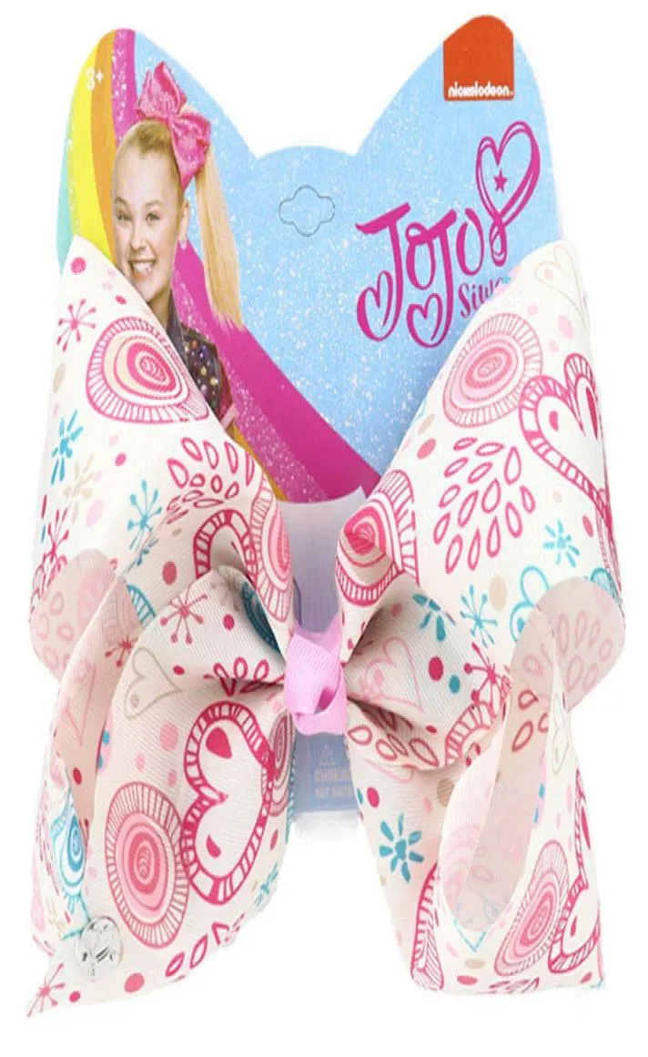 2020 New Valentine039S Love Jojo Siwa Girls Hair Clips 8inch Jojo Siwa Bows Designer Clips Kids Barrettes Baby BB Clip386875