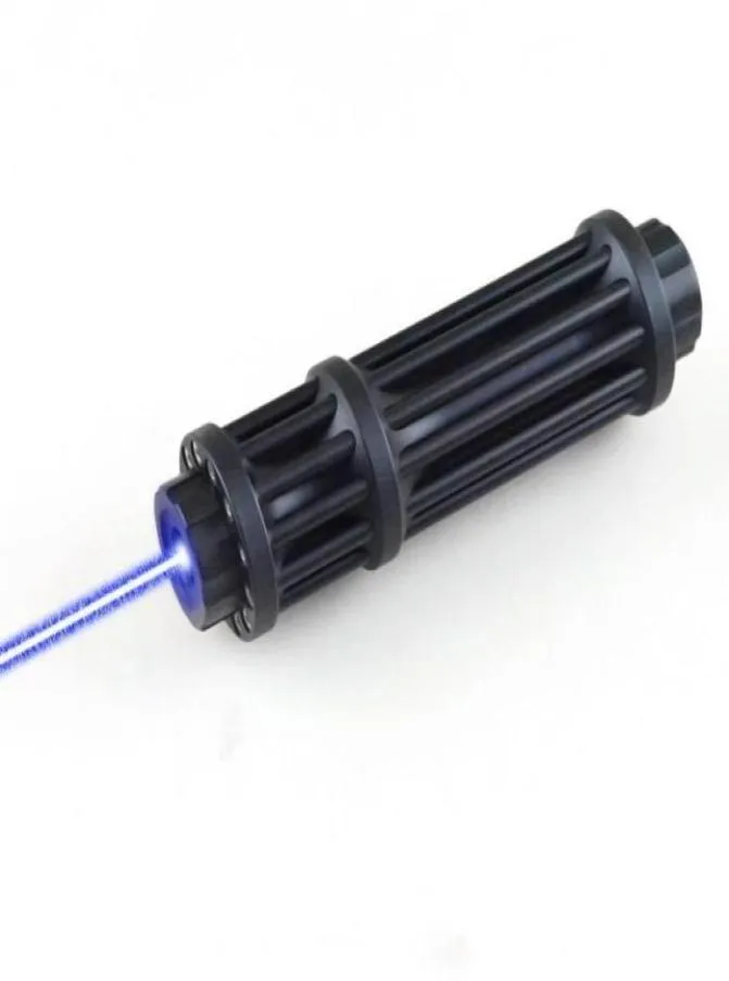 Powerful 200MW1500mW 450nm Focusable Gatling Shape Blue Laser Pointer Black Flashlights Torches8745027