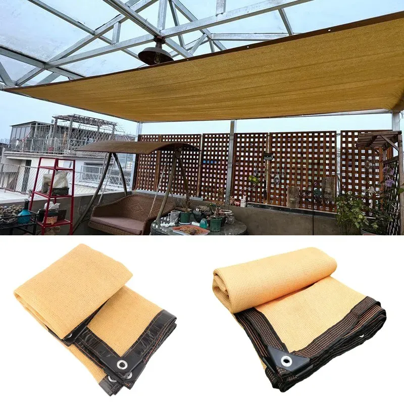 Nets skuggar 80% Sunshade Sail HDPE Garden Greenhouse Plant Shelter Car Sun Cover Gazebo Awning's Shade Net Swimming Canopy