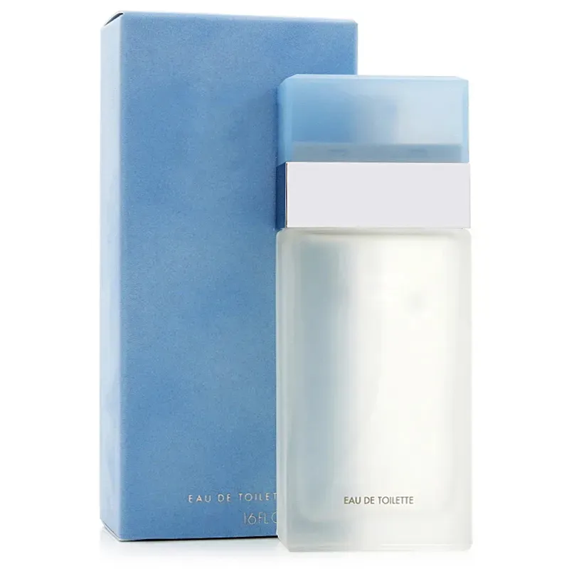 Parfum pour Femme EDP Spray Cologne 100 ML Bleu Clair Marque Naturel Longue Durée Parfum Agréable Dames Charmant Parfum Floral Boisé pour Cadeau 3.3 fl.oz Vente en gros