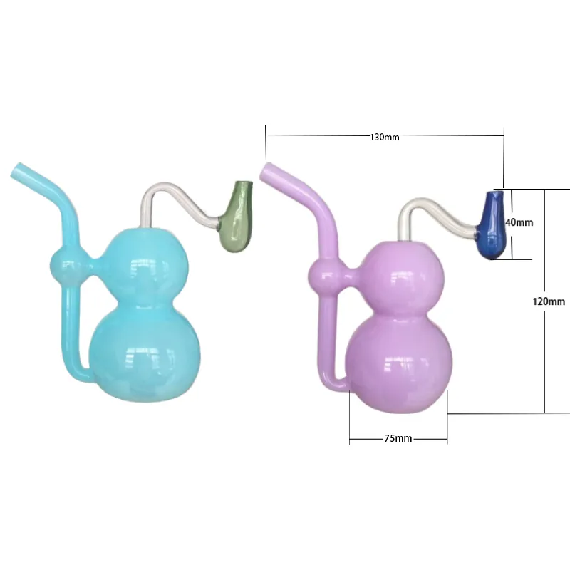 Kolorowe szklane rurki Bongblera Bongblera oleju z 10 mm Nowy styl Burnerów oleju Ręczne