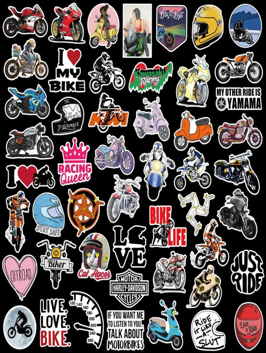 50 unidades de adesivos legais de velocidade de pilotagem de moto, pacote não aleatório de carro, bicicleta, bagagem, laptop, skate, motor, garrafa de água, dec9691481