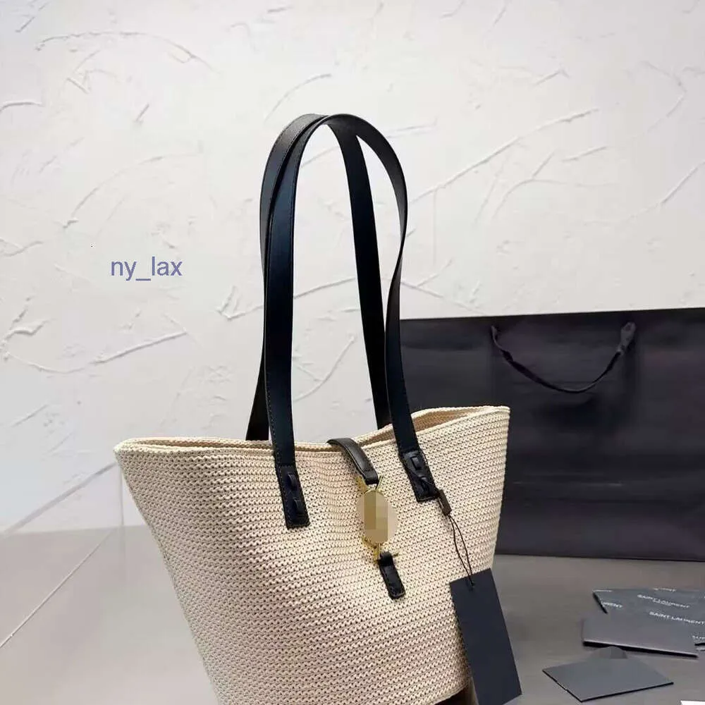 Borsa tote di design Moda estiva in rattan Borse da donna in tessuto a spalla Borse da spiaggia di grande capacità Borse di paglia da spiaggia Borse casual