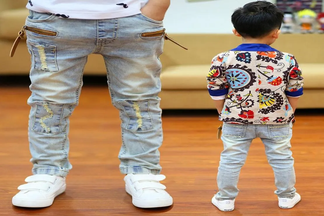 Bebek erkek kot pantolon skinny pantolon çocuk gündelik klasik kot pantolon çocuklar trend uzun dipler bebek kot pantolon pantolon 10062150300