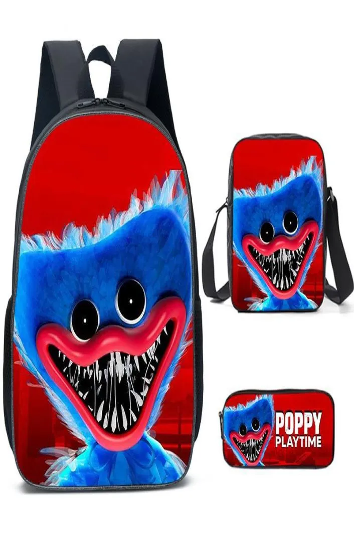 gioco Stampa 3D Cartoon Anime Zaini scolastici Borsa a tracolla 3 pezzi Borse per adolescenti 157 pollici7469220