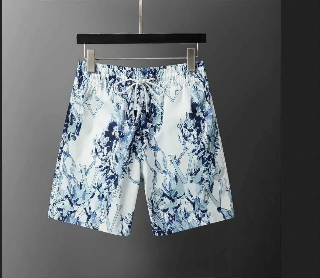 2024 nieuwe Groothandel Hoge kwaliteit Streep borduren Board Shorts Heren Zomer Strand Shorts Broek Badmode Mannelijke Letter Surf Leven Mannen Zwemmen