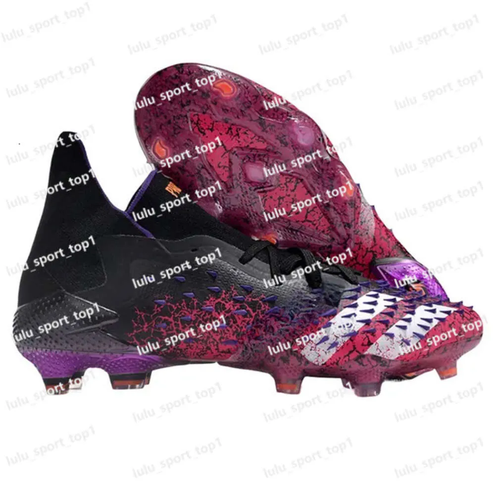 Predator Freak Soccer Cleats High & Low Ankle Shoes For Men, Accelerator Football Boots Black 22