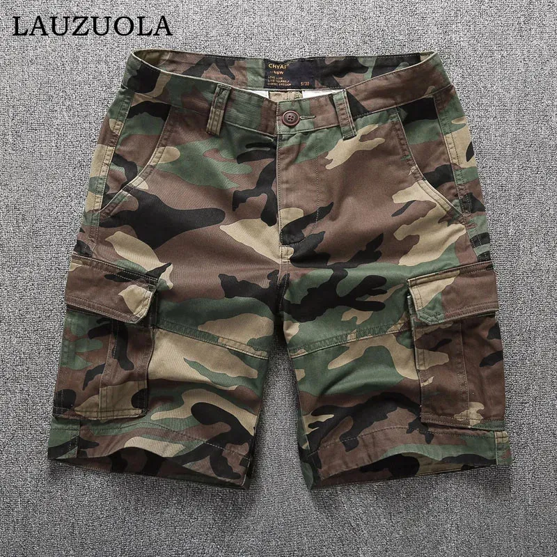 Szorty towarowe dla mężczyzn Summer Casual Shorts Mens Mand Mand Krótkie Spodnie Multi-Pieszeńskie Polejek ładunkowe Man 240312