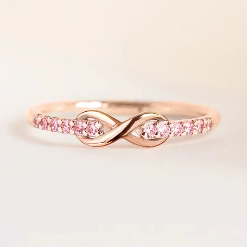 Wedding Rings CAOSHI Stylish Versatile For Women Bright Pink Zirconia Finger Accessories Daily Life Fashion Lady Engagement Jewelry