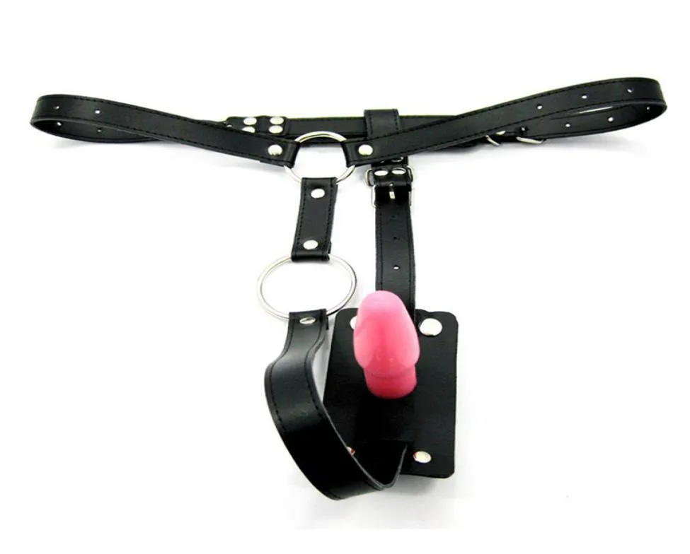 Fétiche PU cuir harnais Anal godemichet Anal avec anneau de coq ceinture jeux de sexe hommes jouets érotiques produit sexuel 179018277606