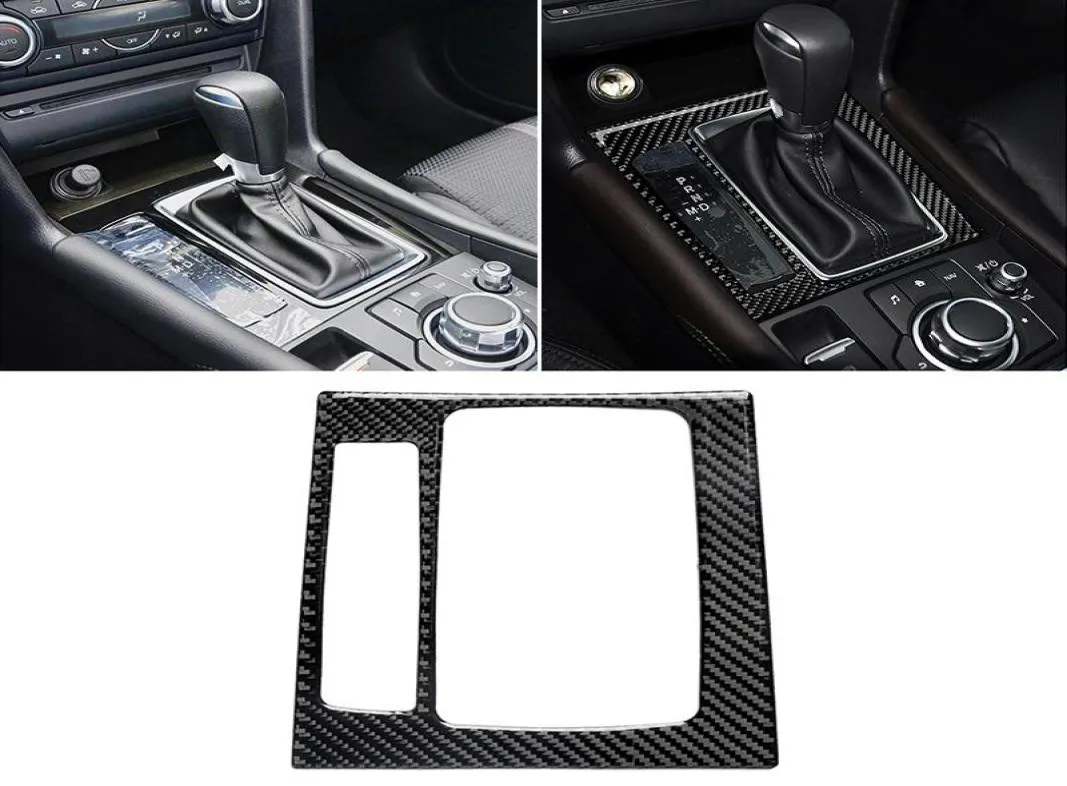 Car Carbon Fiber Left Drive Gear Frame B Decorative Sticker for Mazda Axela 201720183232440